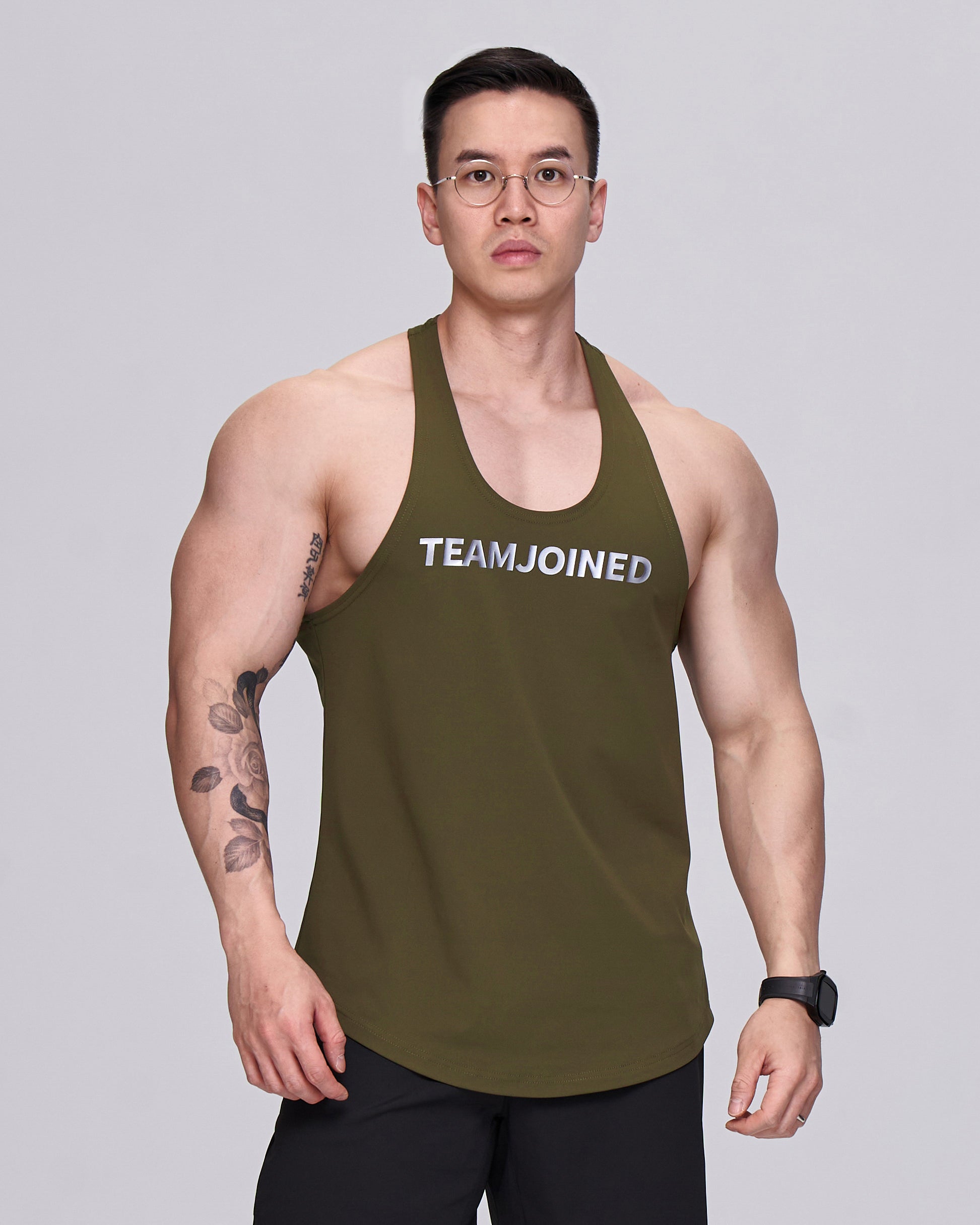 color_silver/army green