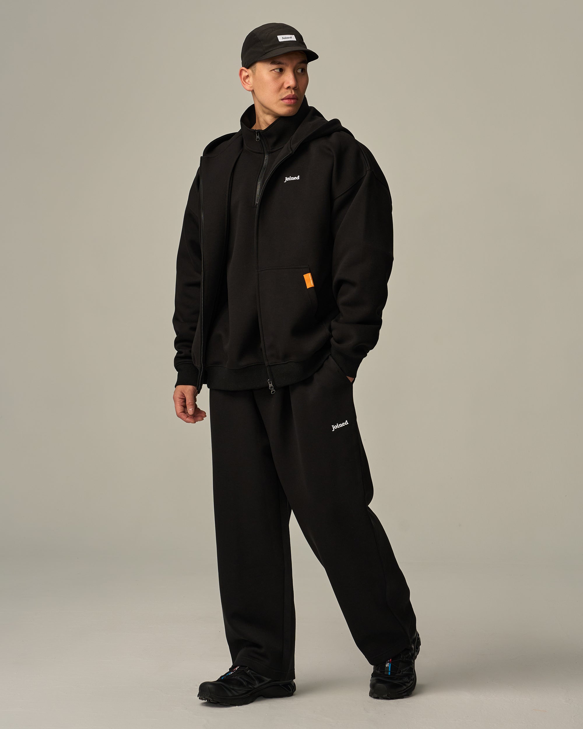 Track Zip-Up Oversized Hoodie