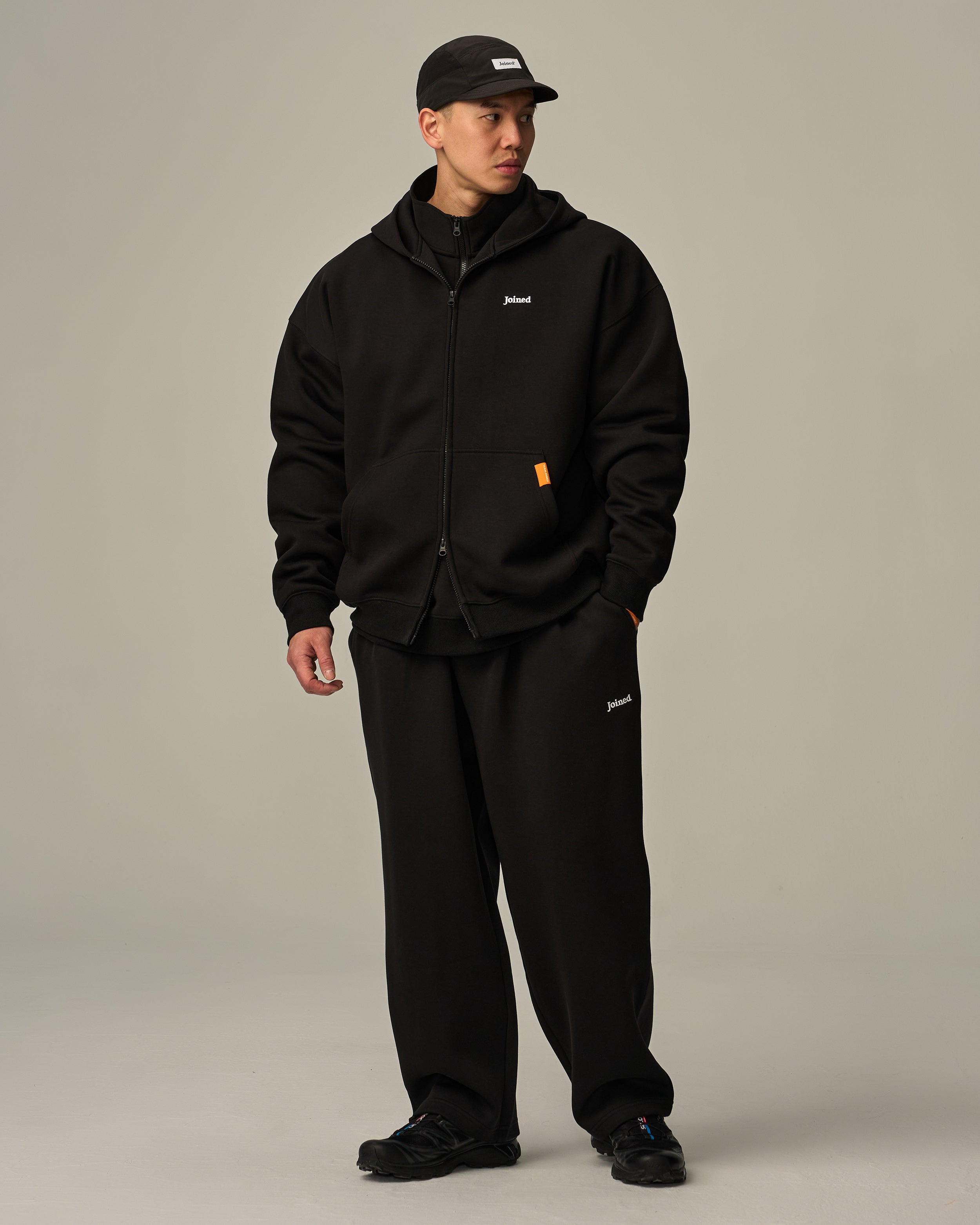 Track Zip-Up Oversized Hoodie