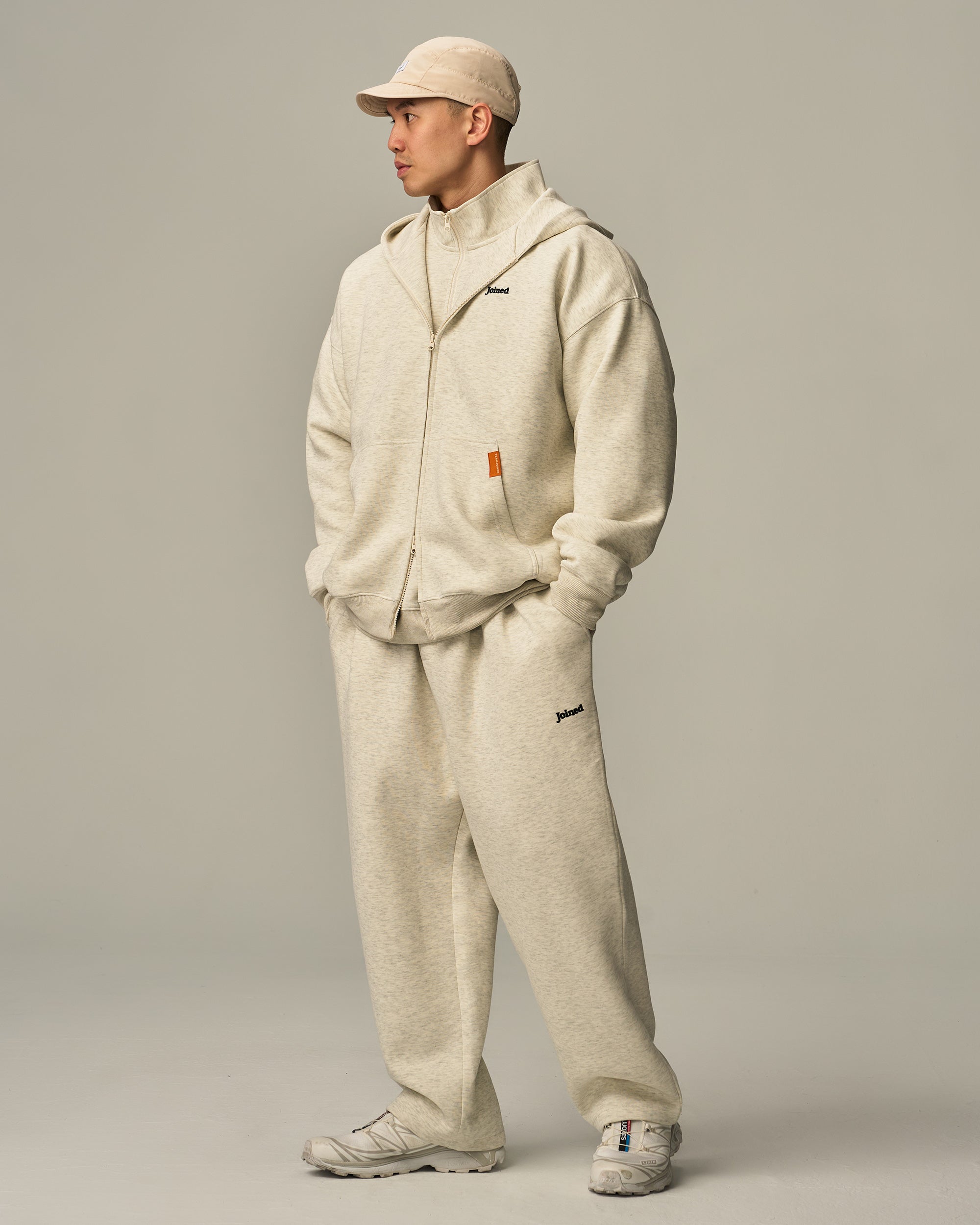 Track Zip-Up Oversized Hoodie