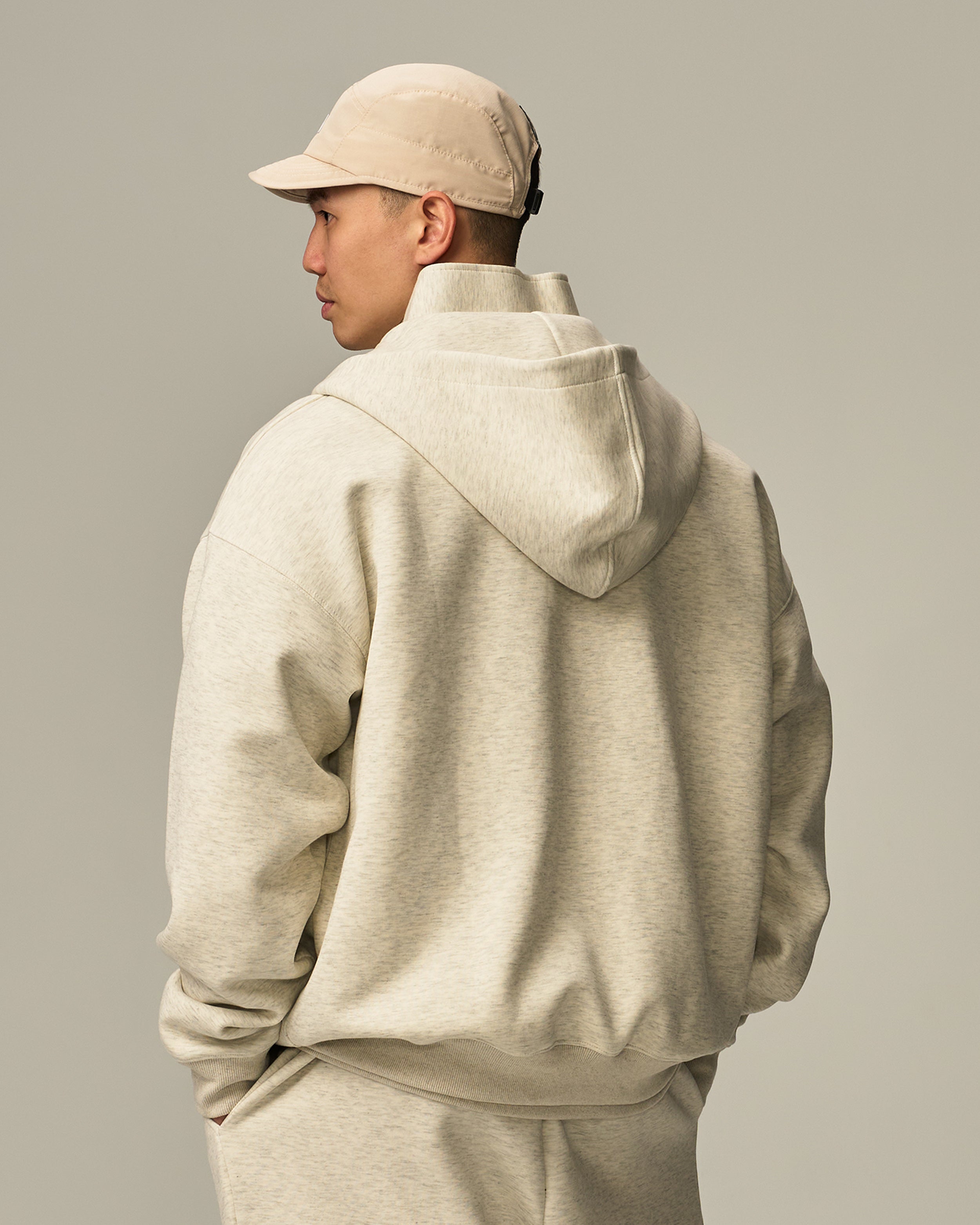 Track Zip-Up Oversized Hoodie