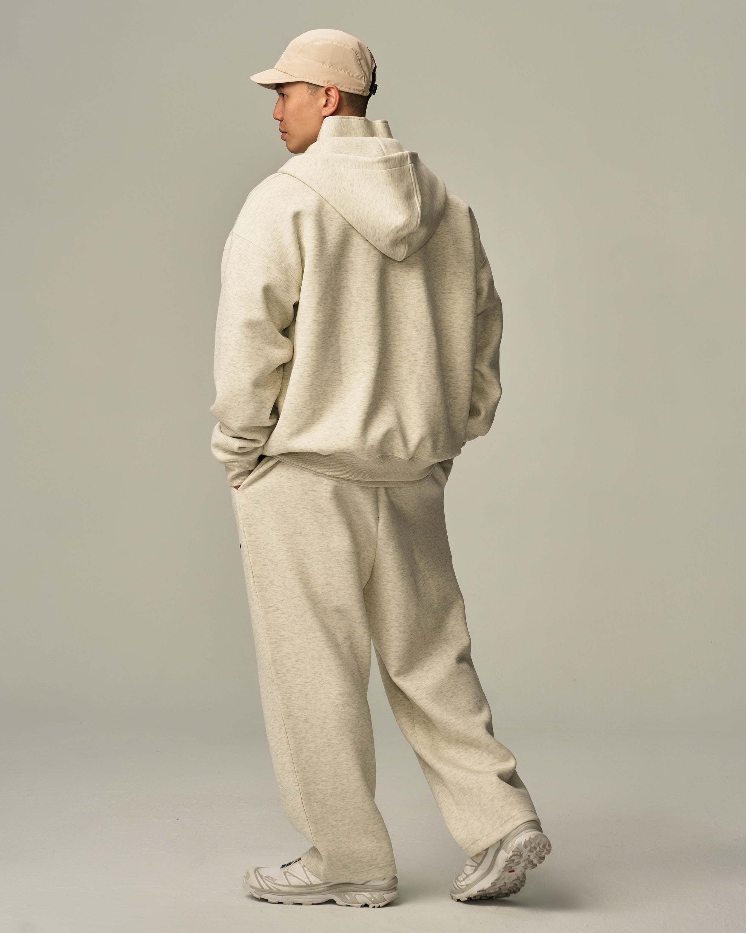 Track Zip-Up Oversized Hoodie