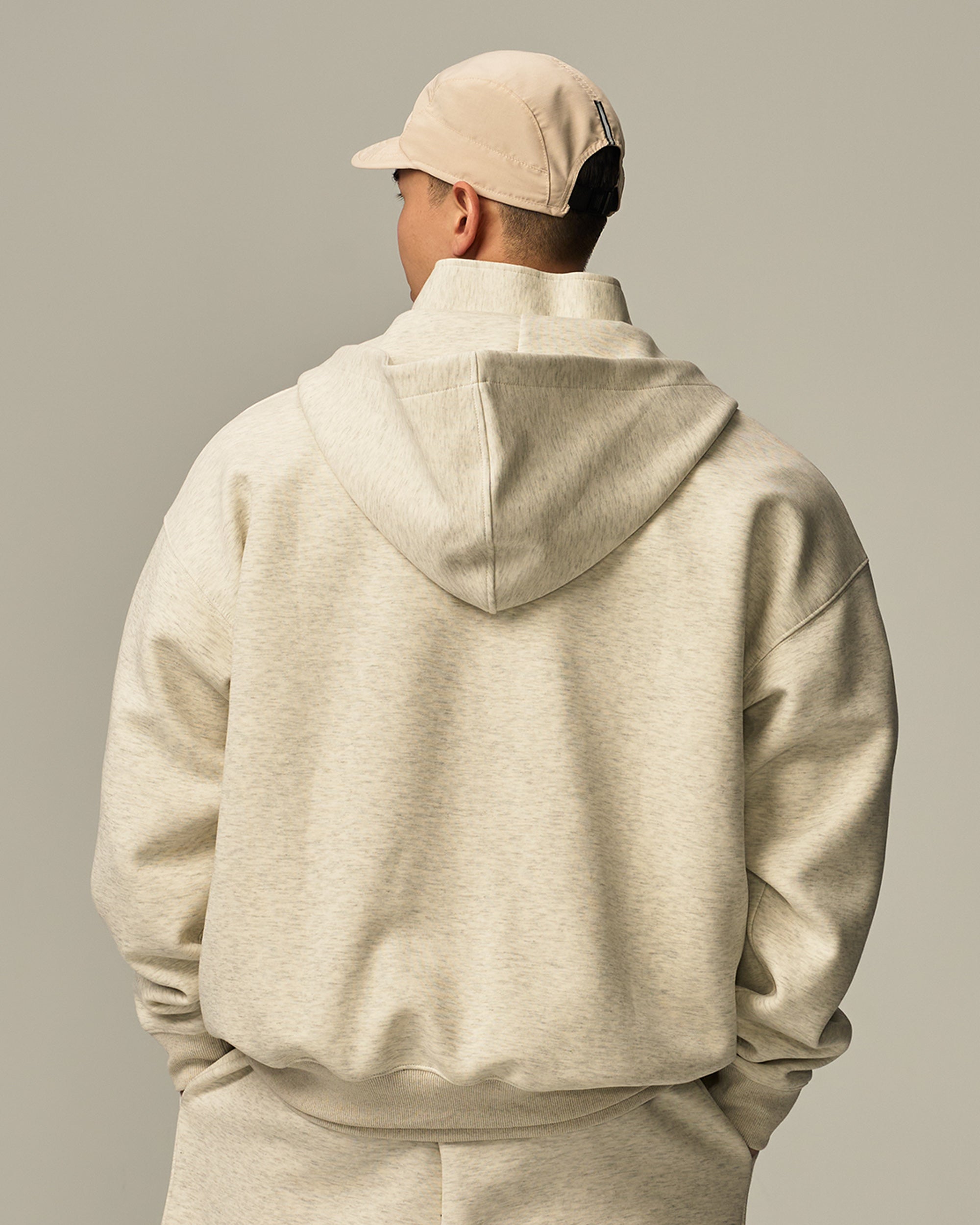 Track Zip-Up Oversized Hoodie