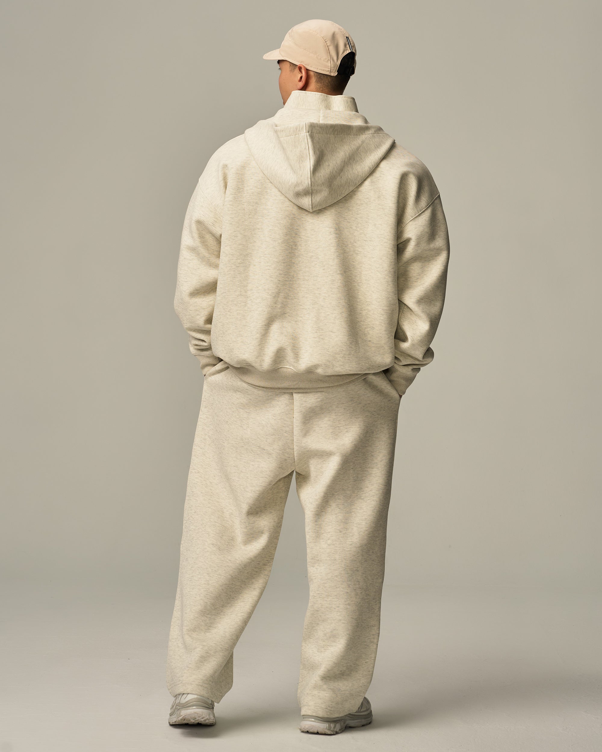 Track Zip-Up Oversized Hoodie