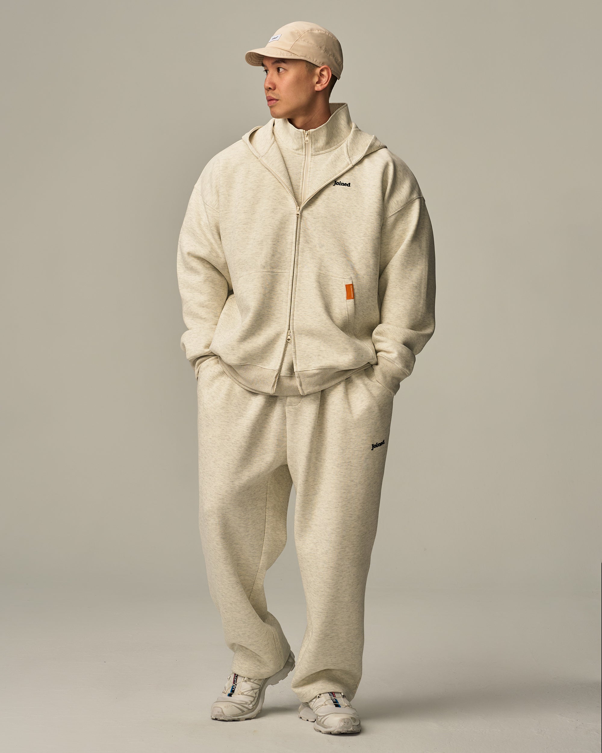 Track Zip-Up Oversized Hoodie