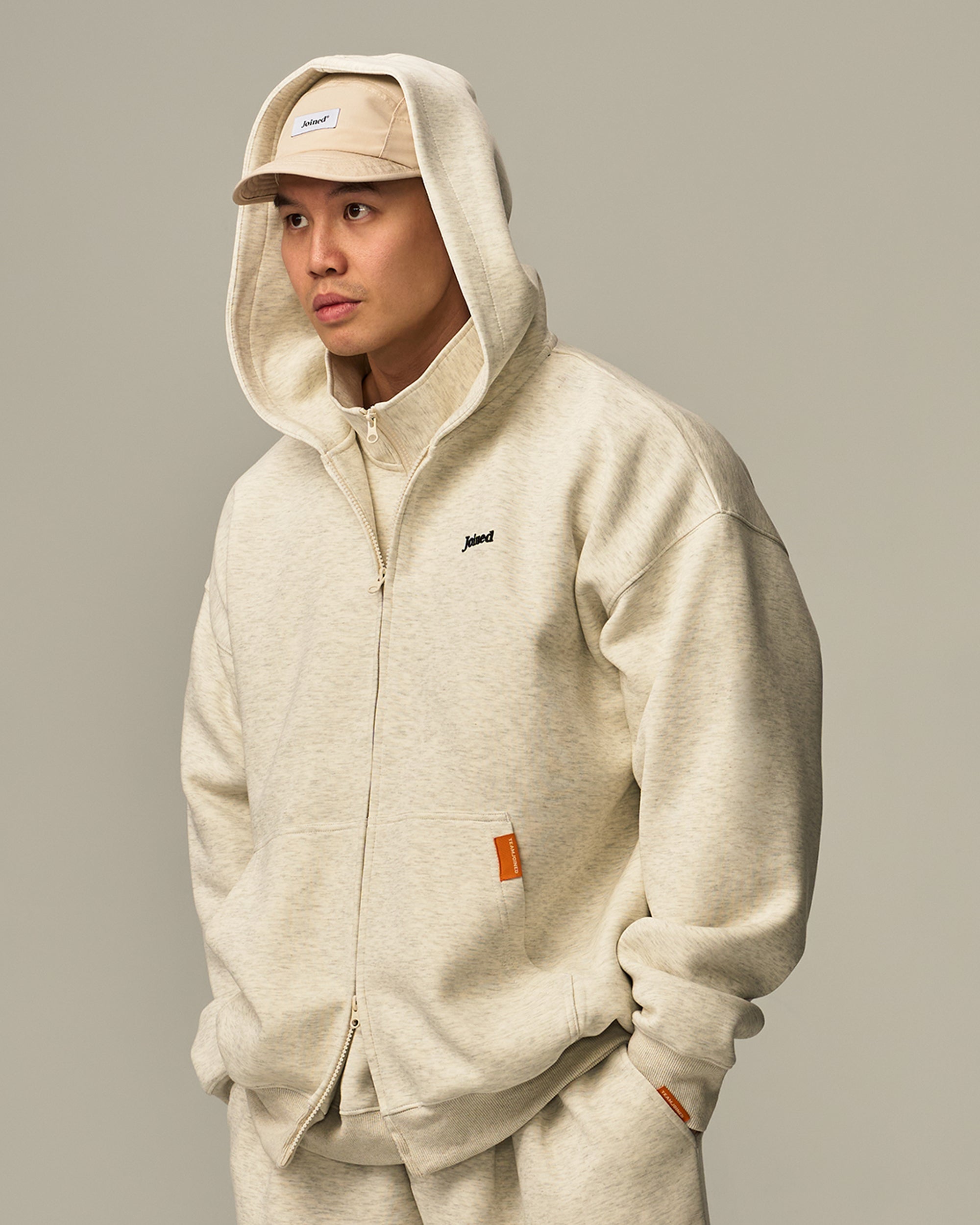 Track Zip-Up Oversized Hoodie