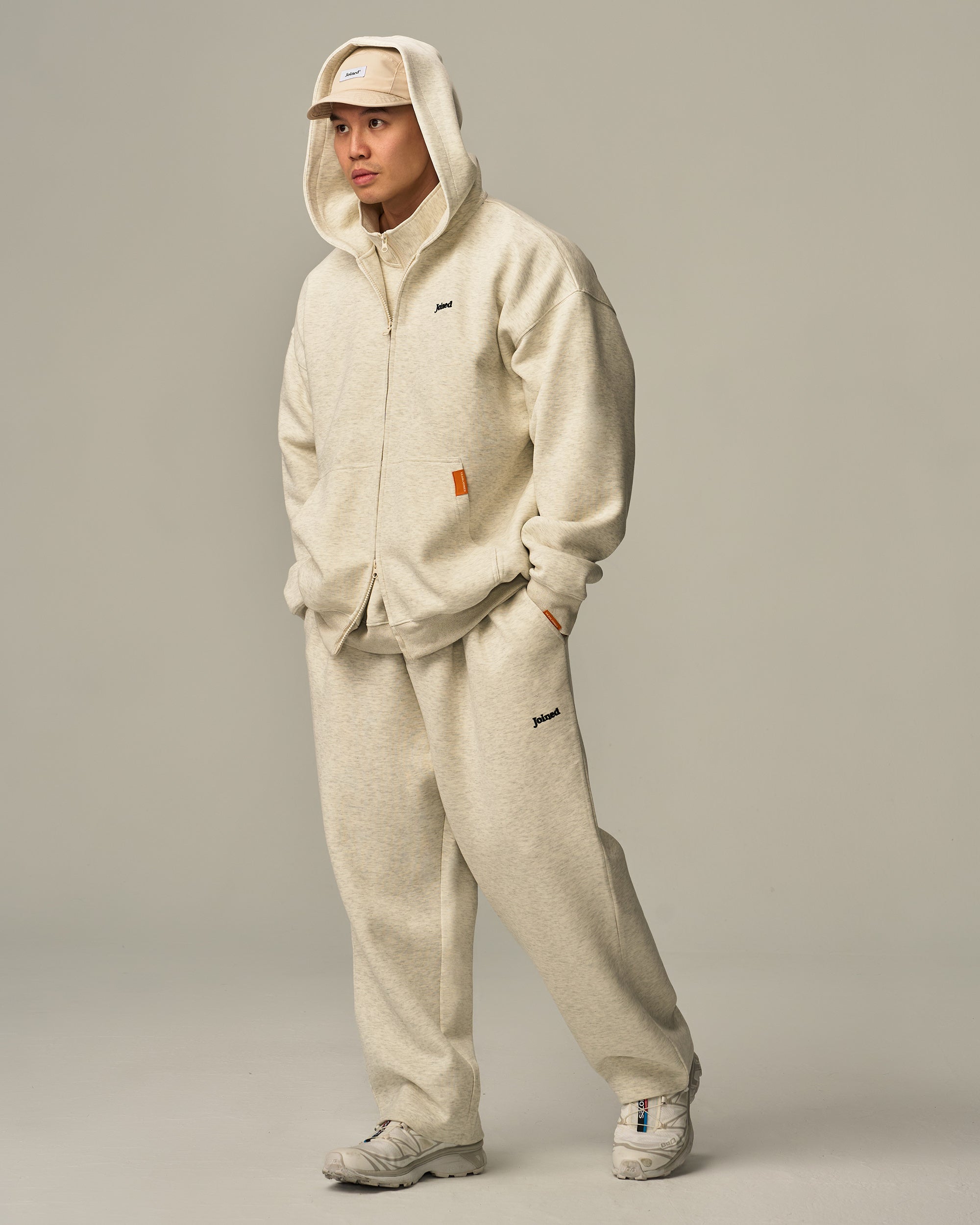 Track Zip-Up Oversized Hoodie