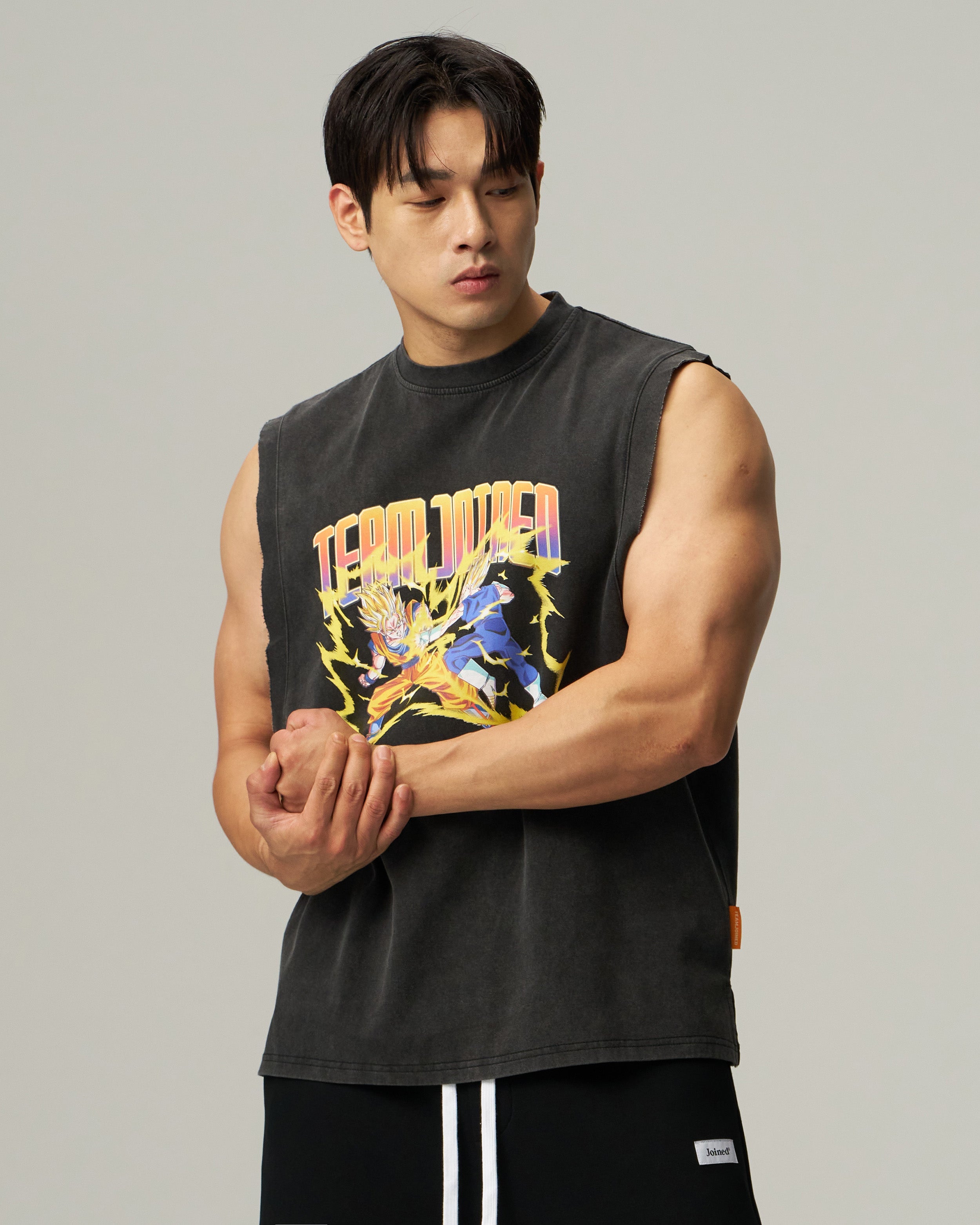 DragonBall Z Goku Vegeta Sleeves Cut Oversized Top