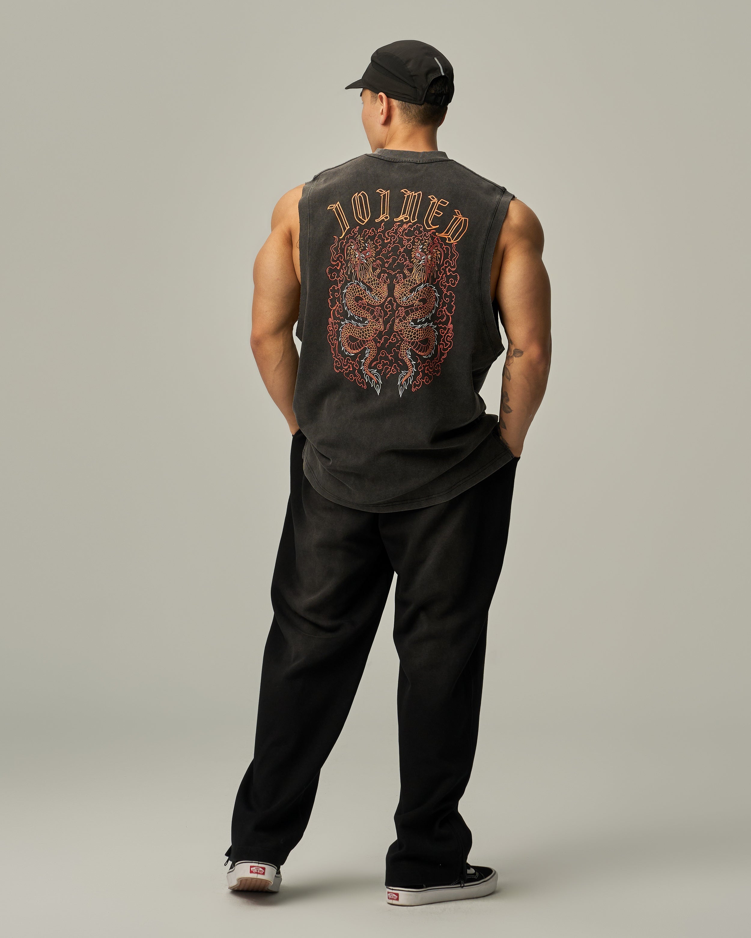 color_Orange / Washed Black