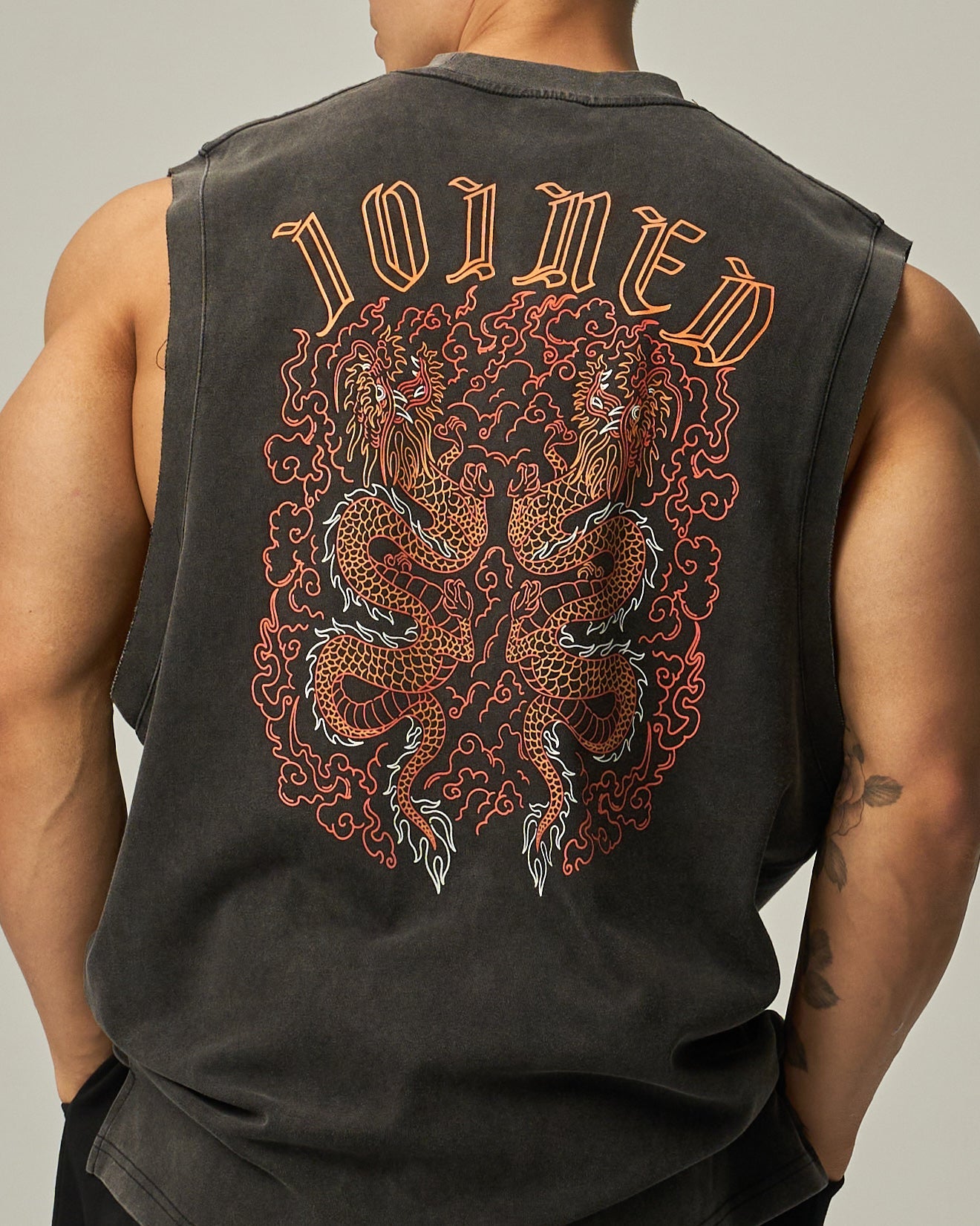 color_Orange / Washed Black