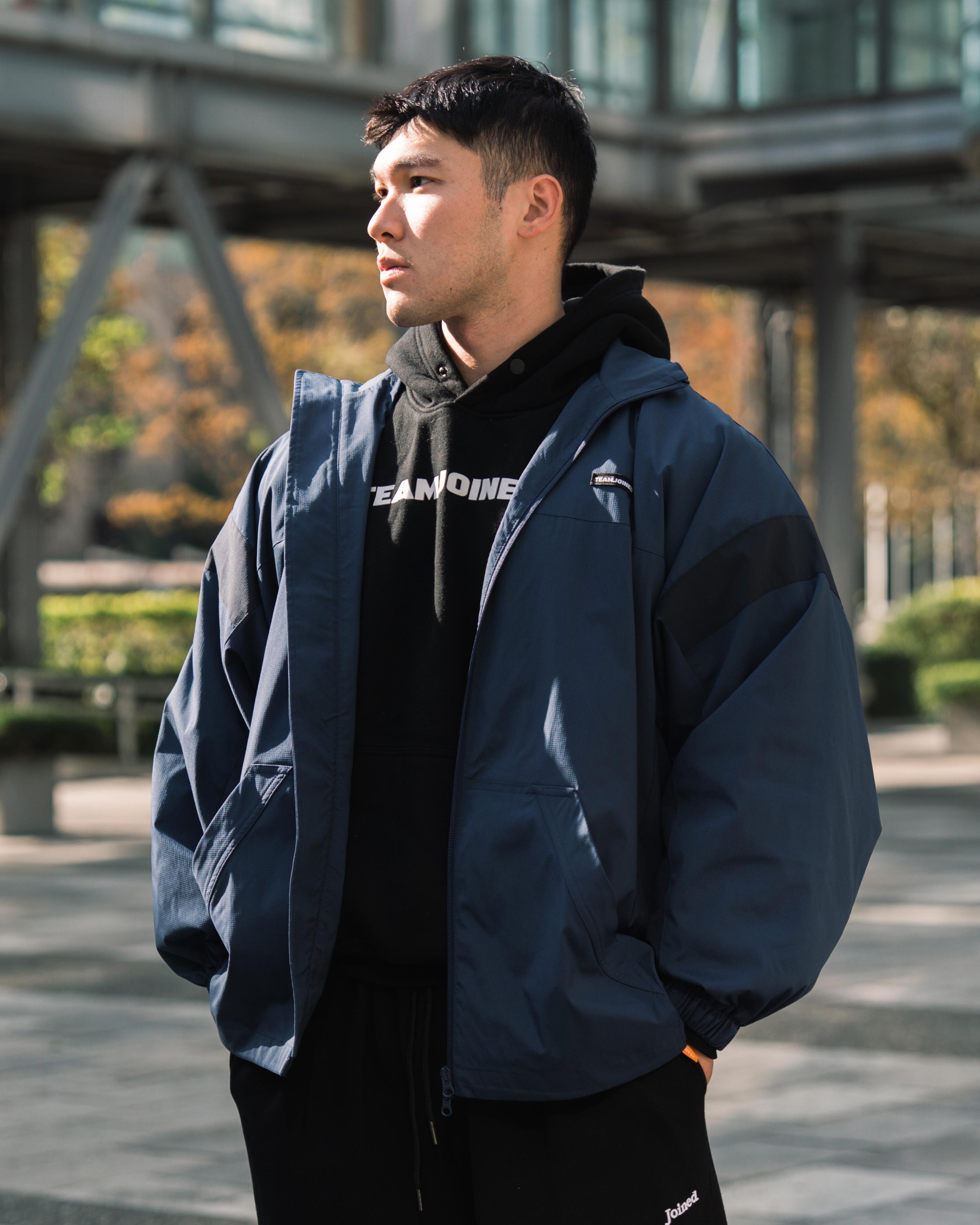 Signature Splice Oversized WindBreaker Jacket