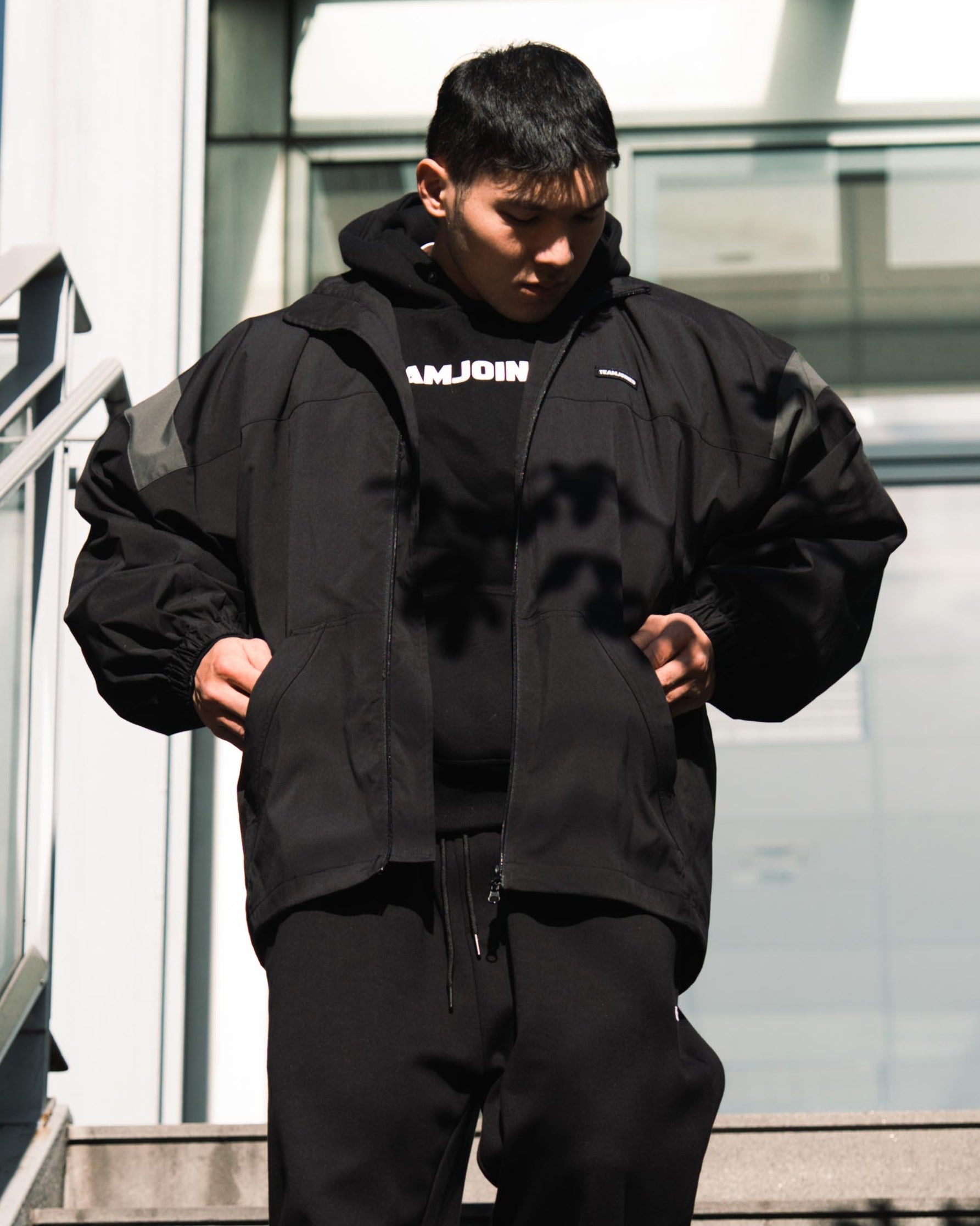 Signature Splice Oversized WindBreaker Jacket