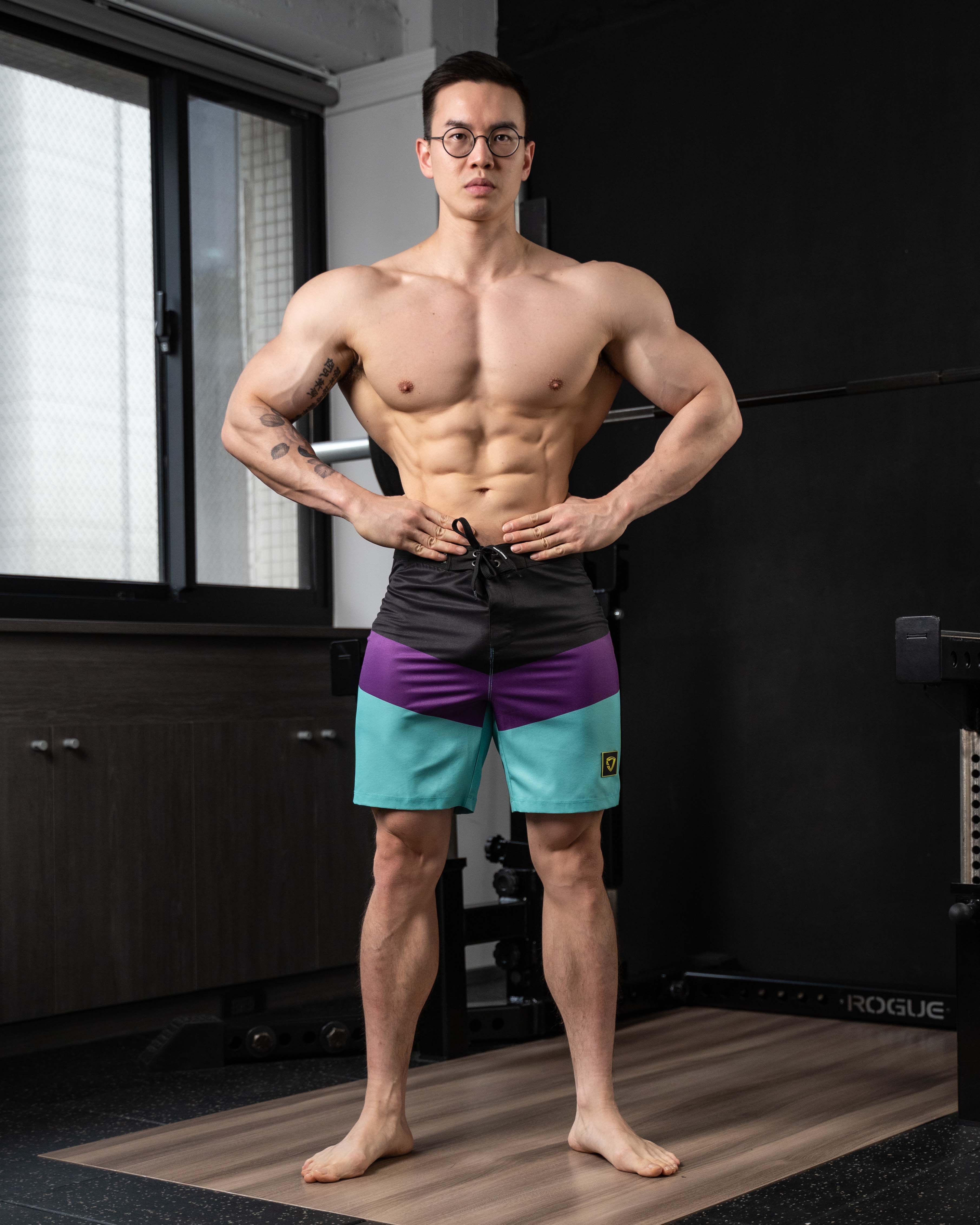 color_purple/mint/black