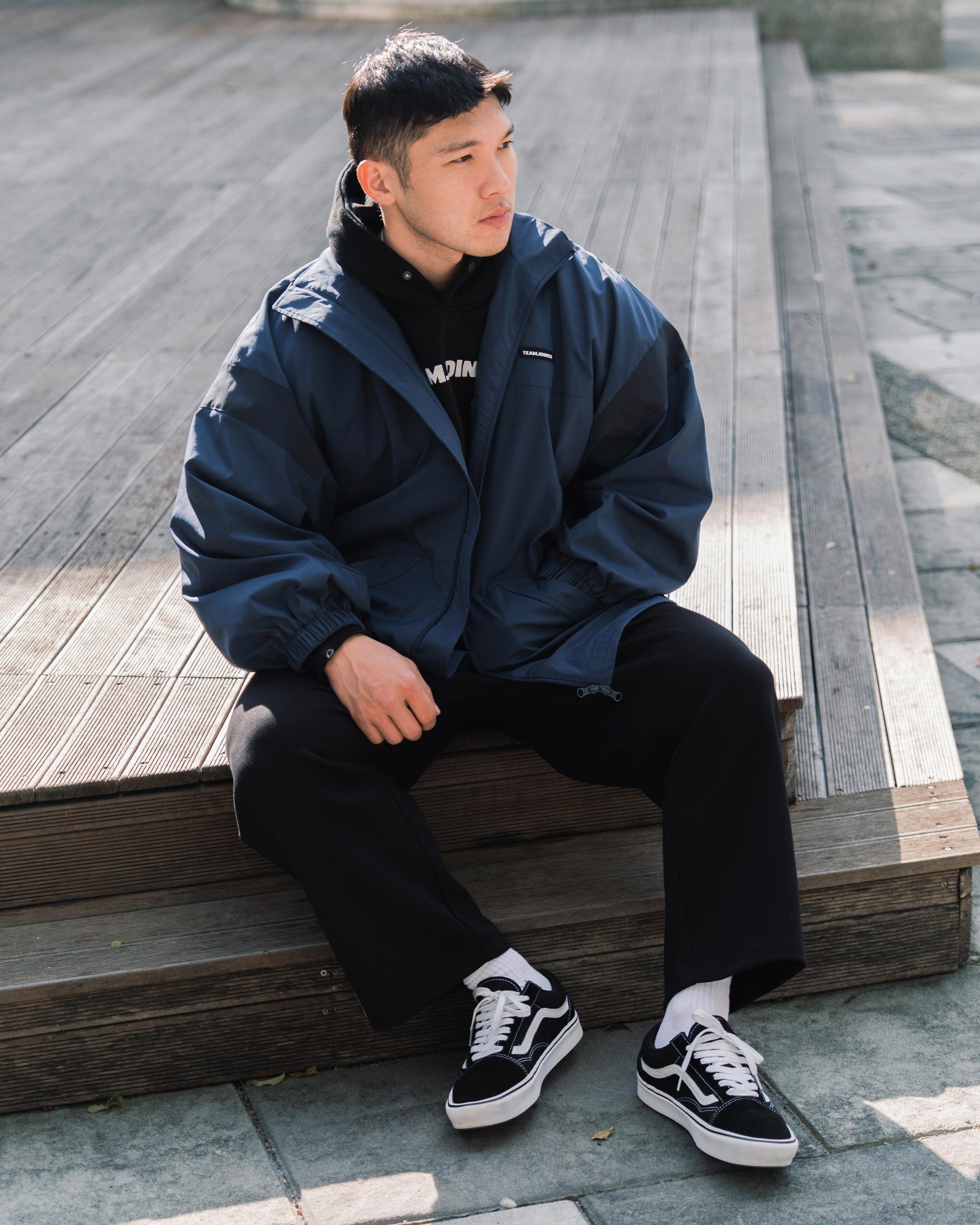 Signature Splice Oversized WindBreaker Jacket
