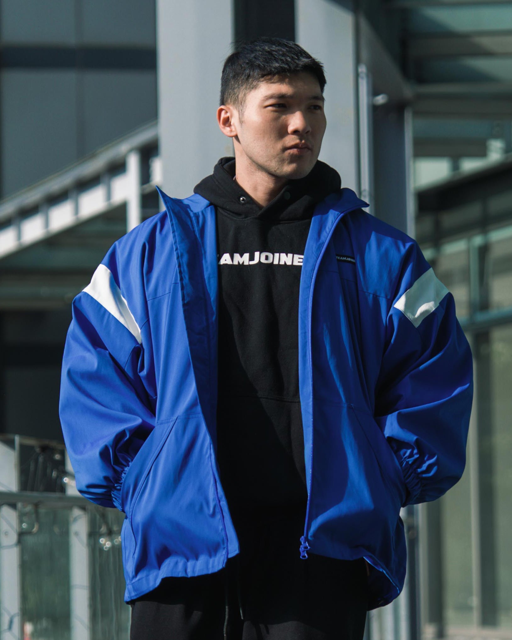 Signature Splice Oversized WindBreaker Jacket